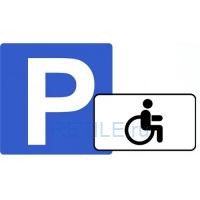 Дорожный знак Парковка для инвалидов (без стойки)