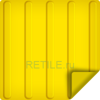Тактильная плитка РЕТАЙЛ из ПВХ 300х300 мм, продольные полосы, самоклеящаяся основа